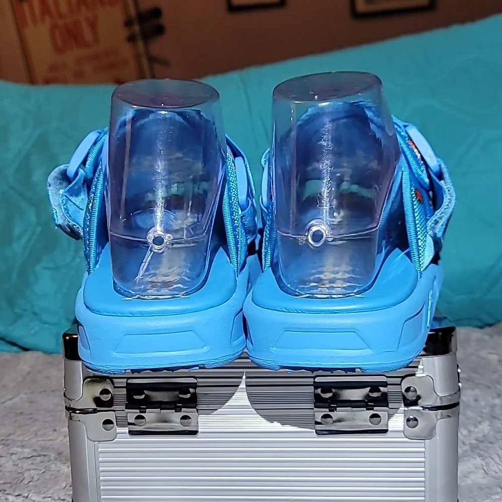 Kappa 222 Banda Degana Slide‎ Sandals - Blue Hawaiian/Off-White Mens Size 7